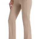 AFITNE Women's Yoga Dress Pants High Waist Pull On Stretchy Straight Leg Work Casual Slacks with Water-Repellent Fabric (XL)