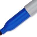 Sharpie Permanent Markers, Fine Point, Blue, 12 Count