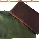 Dogbed4less DIY Pet Bed Pillow Denim Cover + Waterproof Internal case for Dog/Cat at Medium 36"X29" Olive Green Color - Covers only