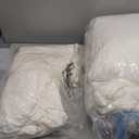 Litanika King Size Comforter Set Ivory - 7 Pieces Bed in a Bag King Bedding Comforter Sets, Solid Lightweight Bed Set with Comforter, Sheets, Pillowcases & Shams (King (104"x90"))