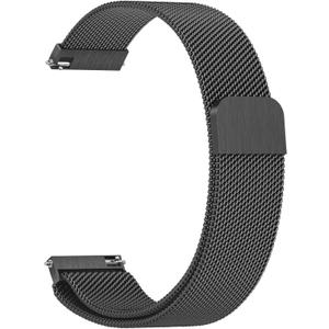 Vanjua 18mm 19mm 20mm 22mm Watch Band Quick Release Replacement Wristbands, Stainless Steel Metal Mesh Loop Adjustable Magnetic Replacement Straps Bands for Men Women