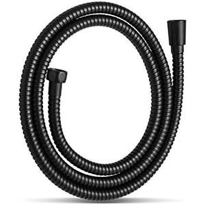 OFFO Shower Hose, Kink Free Stainless Steel Shower Hose Attachment Electroplating Handheld Shower Head Hose Flex Hoses Extension with Brass Insert & Nut for Pet Bathing Cleaning 60 in, Matte Black