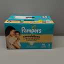 Pampers Swaddlers Diapers, Size 1 (8-14 lbs), 96 Count, Absorbent, Keeps Baby Dry and Comfortable, Skin Safe Disposable Baby Diaper 
