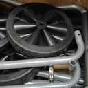 VEVOR Hose Reel Cart, Hold Up to 250 ft of 5/8 Hose, Garden Water Hose Carts Mobile Tools with 4 Wheels, Heavy Duty Powder-Coated Steel Outdoor Planting with Storage Basket, for Garden, Yard, Lawn