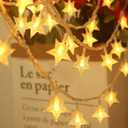 2 x Star Fairy Lights, 6M 40Pcs LED Battery Powered String Lights, Two Mode Monochrom and Shining Decoration Lightning for Christmas Wedding Birthday Valentine Party Bedroom Indoor&Outdoor