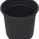 100 Pcs 5 Inch Nursery Pots Garden Flower Pots for Succulents Transplanting, Black