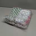 SOIDRAM 6 Pcs Checkered Makeup Bag Preppy Cosmetic Bag Bulk Pink Black Makeup Pouch Personalize Travel Toiletry Bag Organizer Cute DIY Makeup Brushes Storage Bag for Women