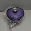 Dutch Oven Pot with Lid 1.8 qt Cast Iron Dutch Oven for Bread Baking Purple Enameled Cast Iron Rice Pot with Handels