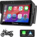 Carpuride w502b Motorcycle Carplay Screen for BMW R1200GS R1250GS S1000XR Motorcycle, 5 inch Waterproof Touchscreen, Portable Carplay/Android Auto GPS Navigation for Motorbike, Dual Bluetooth
