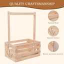 Wooden Baby Shower Crate Closet , Baby Storage nursery Crate Hamper with Handle, Gift Basket for Baby nursery Excluding hangersNewborn Boy Girl Welcome Gift for New Mom Parents