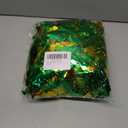 20/40/60/80 FT St Patricks Day Garland Decor Gold Green Shamrock Hat Tinsel Garland, Shiny Metallic Streamer Twist Garland Hanging St Patricks Day Decorations for Home Indoor Outdoor Party Supplies