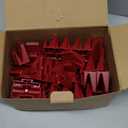 48 pcs Magnetic Modular Wrench Organizers for Tool Drawers - Wrench Rack with Metric&SAE Labels, Perfect Tool Storage Holder with Magnet. Gift for father, brother and boyfriend (Red with magnets)