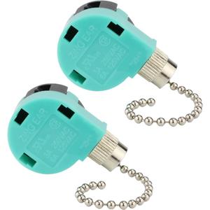Ceiling Fan Switch 3 Speed 4 Wire Zing Ear ZE 268S6 Pull Chain Switch Control Replacement 3 Speed Control Switch Ceiling Fans, Wall Lamps, Cabinet Light