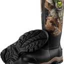 TIDEWE Hunting Boot for Men, Insulated Waterproof Sturdy 16" Men's Hunting Boot, 6mm Neoprene and Rubber Outdoor Boot (400g Insulated & Standard) (12)