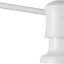 White Sink Soap Dispenser for Kitchen Sink (White), Built-in and Refill-from-Top Design with Liquid Hand & Dish Soap Bottle (with Bottle)
