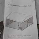 XL Outside Dog Kennel 10x10 ft - Outside Dog Kennel with Roof, Covered Kennels with with Feeding Door, Outdoor Dog Enclosure with Thickened Roof