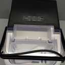 DUMOS Countertop Ice Maker with Handle, 26lbs/24H Portable Ice Machine, 9 Bullet Ice Cubes Ready in 6 Mins, Self-Cleaning, Quiet Compact Ice Maker for Home, Kitchen, RV, Camping, Black (12.5"11.6"8.8")