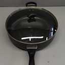 Farberware Dishwasher Safe Nonstick Jumbo Cooker/Saute Pan with Helper Handle - 6 Quart, Black