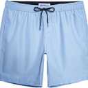 maamgic Mens Swim Trunks Quick Dry Swim Shorts with Mesh Lining Funny Swimwear Bathing Suits 7inch (Blue, L)