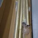 41-144 Inch Heavy Duty Gold Tension Curtain Rod - No Drilling, Adjustable, Rust-Proof for Outdoor, Living Room, Bathroom