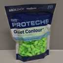 Flents Protechs Foam Ear Plugs, 55 Pair for Sleeping, Snoring, Loud Noise, Traveling, Concerts, Construction, Studying, Shooting, Work, Contour to Ear, Noise Reduction, NRR 33, Green, Made in the USA