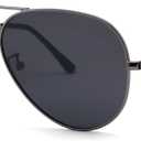 Pro Acme Aviator Sunglasses for Men Women Classic Polarized UV400 Protection ((04) Gunmetal Frame/Grey Lens)