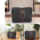 Canvas Belt Bag for Men, Tobacco Pipe Waist Purse, Smoking Accessory Waist Bag for Hiking Camping Riding Fishing