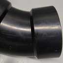 NIBCO Fig No U5806, 4 in. ABS DWV 45 Degree Elbow Hub, Solvent Weld
