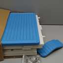 Rockever Insulated Outdoor Cat House, Waterproof Cat House for Outdoor Cats with Escape Door, Plastic Feral Cat House Outdoor Indoor, Spacious and Clean Easily (Blue,M)