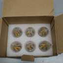 6 Pack E12 Led Light Bulbs, 40 Watt Equivalent 4W, CA10 2700K Warm White 400LM Dimmable Chandelier Bulbs, High Brightness Candelabra Bulbs, CA11 Clear Flame Tip Light Bulbs for Chandelier