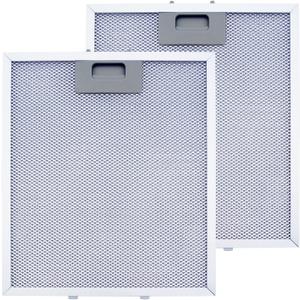 W10169961A Range Hood Filter Replacement,Fits Whirlpool, Ikea, Kitchen Aid, Jenn Air, 3-Layer Aluminum Mesh Hood Vent Filter Replace W10870878,W10875058,W10833076, W10169961,8190858,W11245983(2Pack) (2Pcs)