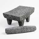 Cuitáxi The Original Metates de Piedra Mexicanos 10 inches for Grinding - Authentic Metate Grinding Stone for Piedra de Moler Maiz - Traditional Mexican Molcajete Alternative for Salsa and Spices