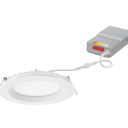 Juno LED Recessed Lights 6 Inch Round Wafer Downlight, 5-in-1 Switchable White Color Temperature, 120 Volts, 6-Inch Regressed Trim, Matte White (WF6 REG SWW5 90CRI MW M6)