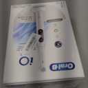 Oral-B Rechargeable Electric Toothbrush, iO7 Limited Deep Clean + Protect, 5 Cleaning Modes, Interactive Display, Visible Pressure Sensor, 2 Brush Heads, Charging Travel Case, White