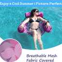 Inflatable Pool Float Chair - Pool Floats Adult Heavy Duty, Water Floating Lounge Chairs, Blow up Floaties Adults for Summer Fun Party Lake Beach
