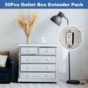 30PCS BE1-2 Electrical Outlet Box Extenders with 60 Screws, 1-Gang Box Extender, Single Gang Box Extender 1 Gang Power Switch Receptacles Accessories