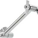 NearMoon Adjustable Shower Arm Universal Connection, Extension Arm, Adjust Angle to Upgrade Shower Experience, Easy to Install, Anti-leak (5 Inch, Brushed Nickel)