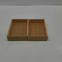 YBM HOME Bamboo Drawer Organizer Storage Box for Kitchen Drawer, Junk Drawer, Office, Bedroom, Children Room, Craft, Sewing, and Bathroom, 2 Pack 6x15x2 inch