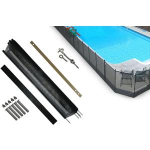 Pool Fence DIY by Life Saver Fencing Section Kit, 4 x 12-Feet, Black (Black)