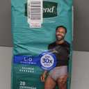 Depend Fresh Protection Adult Diapers, Incontinence Underwear for Men, Disposable, Maximum, Large, Grey, 28 Count, 