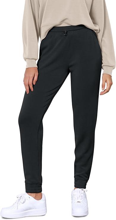 ODODOS Women's Modal Soft Jogger Pants with Pockets Adjustable Shockcord High Waist Sweatpants Casual Lounge Pants, Size XS