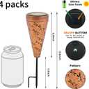 DIBIEECN 6 Pack Dragonfly Solar Pathway Lights Outdoor,Metal Garden Decorations Outdoor Lights with Patterns and Warm Light,Waterproof Landscape Lighting for Path Patio Backyard Walkway Yard