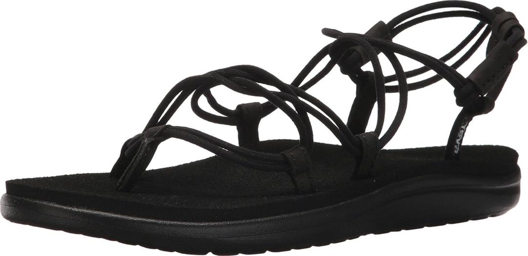 Action Sports (Teva DE) Women's Slingback Sling Back Sandals (8, Black)
