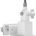 Holicfun Universal Solar Panel Gutter Mount for Ring, Arlo, Eufy, Wyze, Reolink Solar Panels and More (White)