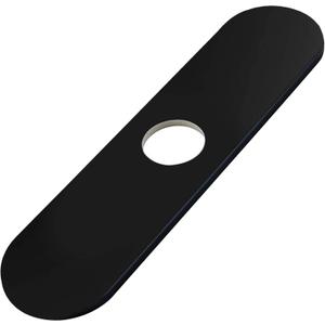 Matte Black Faucet Plate, Sink Hole Cover, Faucet Deck Plate Round 10" Bathroom or Kitchen Sink Faucet 1 or 3 Hole Deck Plate - Sink Faucet Hole Cover for Vanity Sink Faucet Matte Black Faucet Plate, Sink Hole Cover, Faucet Deck Plate Round 10" Bathroom or Kitchen Sink Faucet 1 or 3 Hole Deck Plate - Sink Faucet Hole Cover for Vanity Sink Faucet