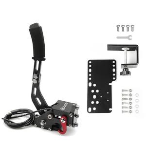 ZHSYMX USB Handbrak,USB Handbrake PC for 64Bit SIM Racing Games, Compatible with Logitech G27 G29 G920 G923 T500 T300 Simulate Linear Handbrake 6ft USB Cable with Fixing Clip and Plate