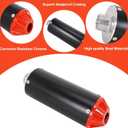 28mm Exhaust Muffler Pipe Kit Red for 70cc-125cc CRF50 XR50 Dirt Pit Bike | Big bore exhaust silencer assembly for Chinese pit dirt bikes, compatible with CRF50 XR50 70cc 110cc 125cc engines