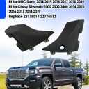 1 Pair Left & Right Side Windshield Wiper Cowl Cover Panel Set Fit for GMC Sierra 2014-2019 Chevy Silverado 1500 2500 3500 2014 2015 2016 2017 2018 2019 Replace 23178017 22776513 with Metal Buckle