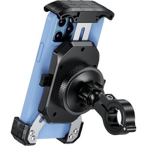 Kewig Motorcycle Phone Mount with Vibration Dampener, Antishake Bike Phone Mount, One-Push Automatically Lock & Quick Release Motorcycle Phone Holder, Adjustable Bike Phone Handlebar Fit for 4-7'' Kewig Motorcycle Phone Mount with Vibration Dampener, Antishake Bike Phone Mount, One-Push Automatically Lock & Quick Release Motorcycle Phone Holder, Adjustable Bike Phone Handlebar Fit for 4-7''