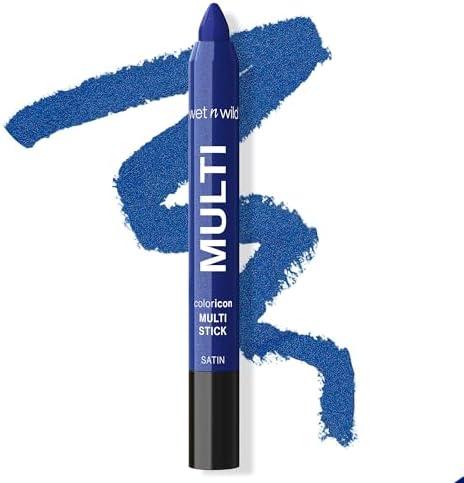 wet n wild Color Icon Cream Eyeliner Eyeshadow Multi-Stick, Moisturizing, Nourishing Velvety Cream-to-Powder Buildable & Blendable Formula, Cruelty-Free & Vegan - Blue Lah Lah